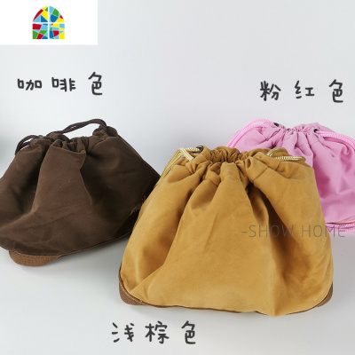 SHˇ上班宿舍可爱少女心保鲜盒密封北欧陶瓷圆形带盖便当盒泡面碗 FENGHOU 中款+大款*拍下备注图案含餐具+保温袋