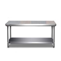 明焌佳宝不锈钢双层置物架 双层工作台 1500*600*800