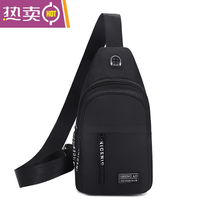 NEWLAKE潮牌男士学生单肩包胸包小背包斜挎包潮帆布包包休闲斜跨腰包男包斜挎包男