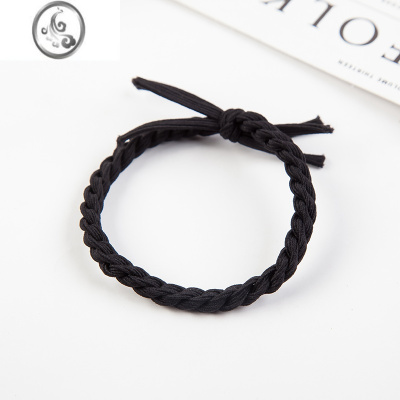 JiMi简约头饰手工打结绑头绳日韩系基础发绳拼色发圈橡皮筋扎头发饰品