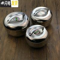 三维工匠 手提苹果型学生便当盒不锈钢创意保温盒双层金属成人2层饭盒 1.3饭盒