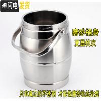 三维工匠超大容量不锈钢饭桶 双层保温饭盒5手提成人保温桶提锅汤壶3 3.8中空鼓型(适合3-5人)