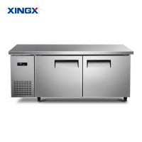 星星KTCD-1580GT铜管厨房工作台冰柜冷藏工作台水吧台商用平冷卧式冰箱厨房保鲜柜不锈钢冷冻柜奶茶操作台