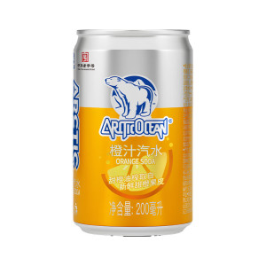 北冰洋MINI橙汁汽水200ml*6罐