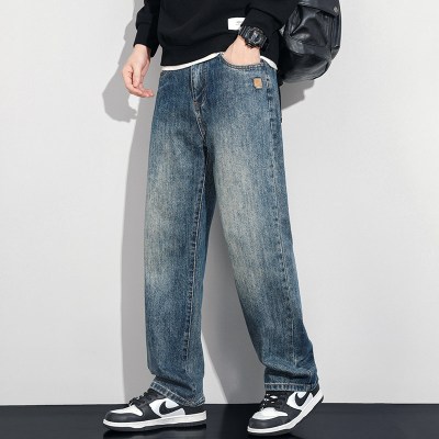 直筒牛仔裤男款2026夏季宽松百搭休闲阔腿男生ins高街薄款裤子潮