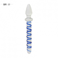 水晶玻璃按摩棒女用自玩快感性工具后庭激情冰火肛塞拉珠挑逗阳具