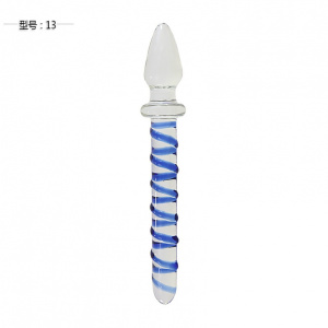水晶玻璃按摩棒女用自玩快感性工具后庭激情冰火肛塞拉珠挑逗阳具