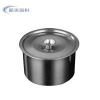 酷美智悦 304不锈钢调料罐带盖12cm KM-JZ488 个