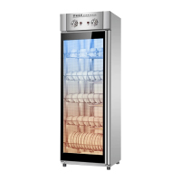 臻远ZY50429005立式消毒柜大容量保洁柜酒店厨房餐具碗筷消毒柜 单门五层架