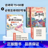 必背古诗词75+80首+同步抄写本 5年级 小学通用 [正版]小学生必背古诗词75十80人教版注音版古诗文言文一到六年级