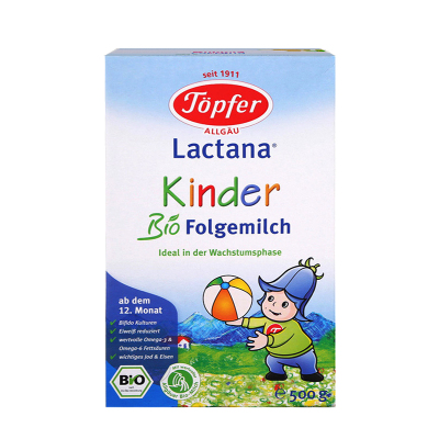 [免邮包税德国直邮4盒]德国原装特福芬TOPFER奶粉 4段1-2岁;2-3岁(1岁以上)500g