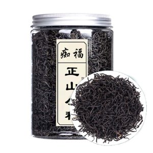 痴福新茶武夷山红茶正山小种花果蜜香浓香型散罐装茶叶1罐200克 正山小种