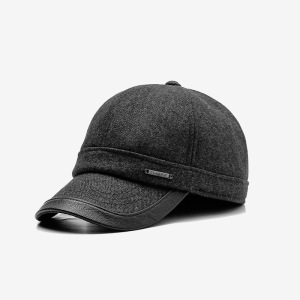 秋冬季新款男士帽子中老年护耳保暖棒球帽户外运动休闲鸭舌帽