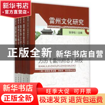 正版 雷州文化研究(全5册) 陈乔森 赵国政 朱欣文等 中国社会科