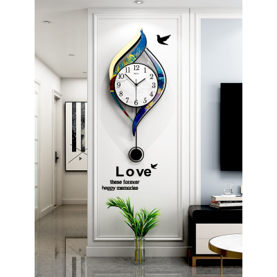 轻奢时尚钟表挂钟客厅现代简约大气挂墙时钟创意家用网红北欧挂表HL