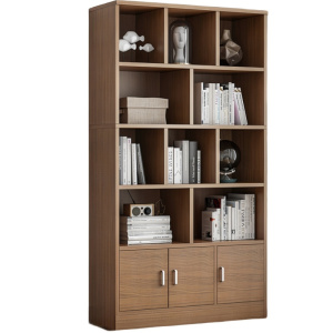 攸形三门书柜100*30*180cm台