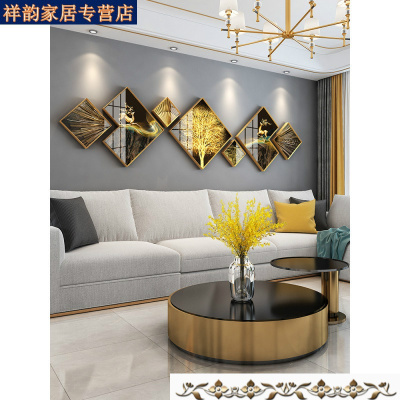 怡茹现代轻奢客厅装饰画沙发背景墙画简约高档大气墙上装饰墙壁画挂画