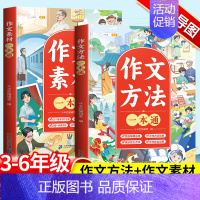 [一学就会]素材一本通+方法一本通 小学通用 [正版]作文书大全一本通小学一年级二年级三年级四五六年级好词好句好段优美句