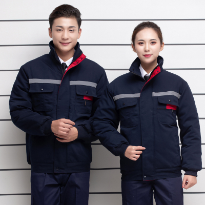 NEWLAKE冬季工作服夹克棉衣男加厚物业保暖防寒汽修厂服车间劳保棉袄定制棉衣