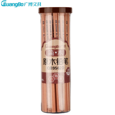 广博(GuangBo)QB9562D30支桶装2B原木铅笔素描绘图铅笔学生铅笔涂卡笔办公用品学生文具黑色
