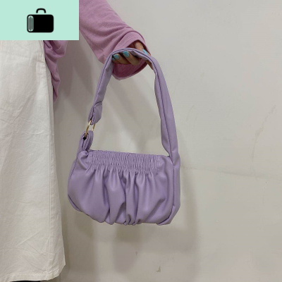 2020春夏新款云朵包包女褶皱包OL通勤百搭腋下包软面单肩包手提包NEW LAKE女士单肩包