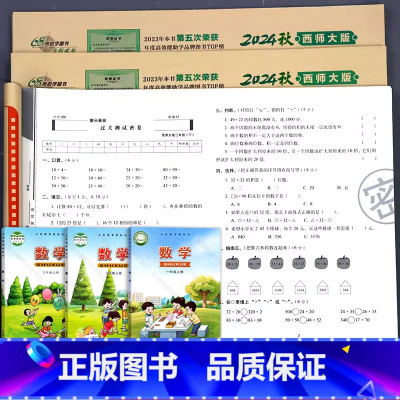 [西师大版]数学+[人教版]语文+[人教PEP版]英语 六年级下 [正版]2024秋新版 西师大版小学数学试卷测试卷全套