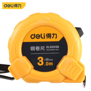 得力(deli)钢卷尺 盒尺伸缩尺米尺公制 钢卷尺