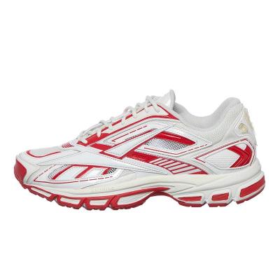 锐步(REEBOK)跑步鞋白红配色缓震轻便回弹男士运动休闲鞋