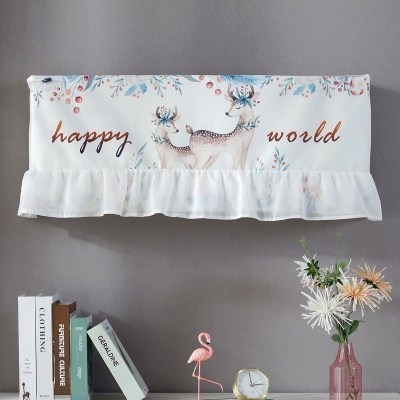 开机不取防尘挂机罩长方形1.5匹2P空调套盖巾 梦幻麋鹿(送可拆卸内胆包) 1-1.5p(宽85-90cm以内)开机免取