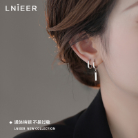 925纯银银条耳环2025新款小众设计高级感耳坠耳钉耳圈银耳饰送女朋友老婆情人节七夕生日礼物