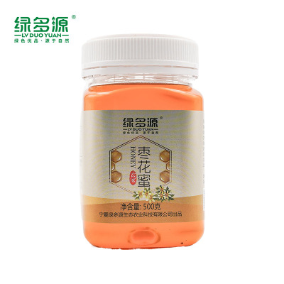 绿多源宁夏农家枣花蜜500克/瓶美味蜂蜜