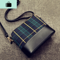 2020新款春季复古单肩斜挎包 贝壳包小号女包格子小包包韩版潮NEW LAKE女斜挎包