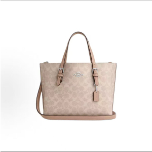 蔻驰(COACH)女包 Mollie25经典老花茉莉托特包购物袋手提单肩斜挎包C4250 CV965