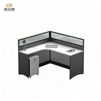 晨以橙 屏风工位职员办公桌 L型单人位 套