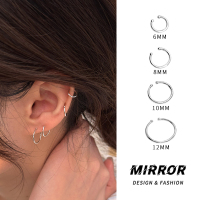 999纯银简约圆圈耳夹女耳环耳饰个性简约高级感新款小众潮送女朋友老婆情人节七夕生日礼物