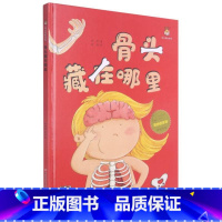 骨头藏在哪里 [硬壳 A4开本] [正版]幼儿园硬壳硬皮精装绘本关于保护牙齿的绘本保护身体系列 关于身体的绘本 科普百科