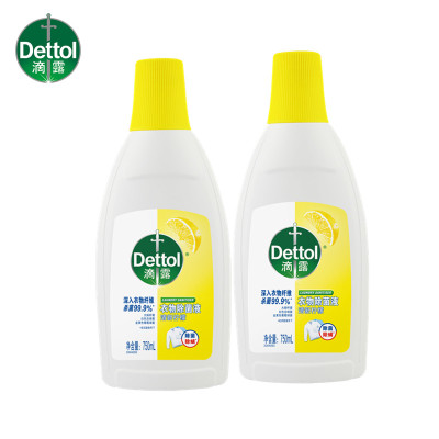 DettolDettol滴露清新柠檬衣物消毒除菌液 750ml*2