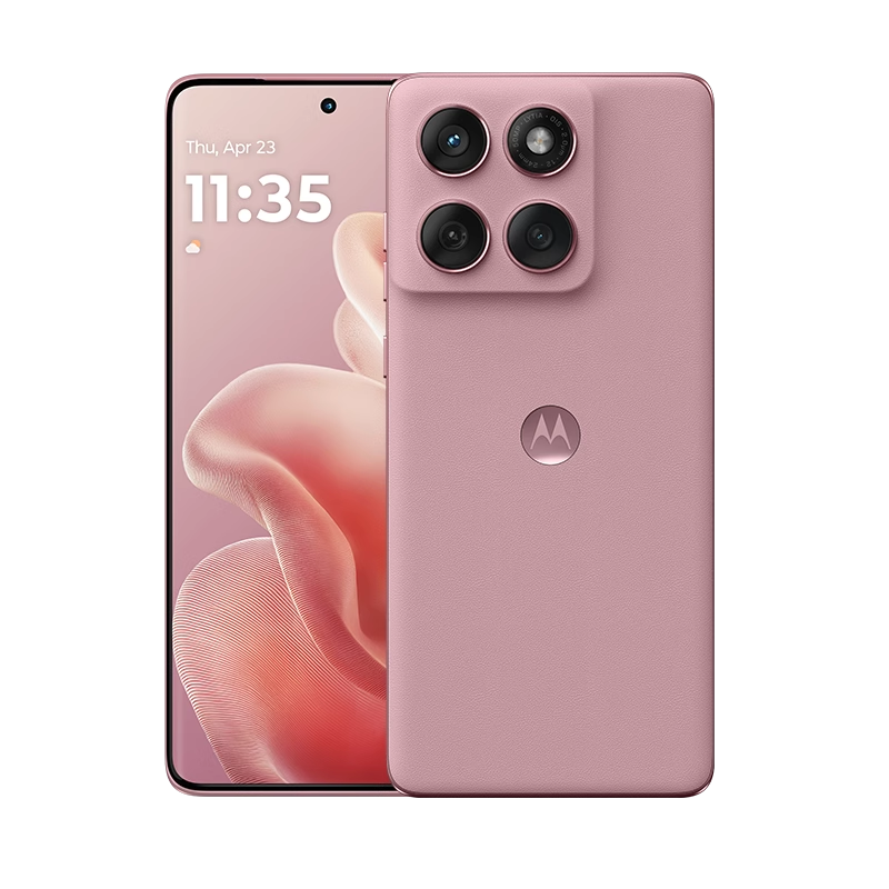 moto edge60s 高定纹理色彩 悬浮四曲面独特设计 5000万主摄 摩托罗拉手机12GB+256GB 极地蔷薇