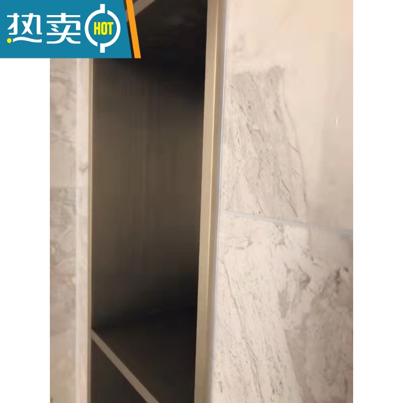 敬平定制壁龛嵌入式置物架收纳浴室金属壁柜卫生间装饰隔板 定制香槟金 拍下前联系客服浴室置物架