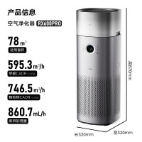 美的(Midea) 九重净化加湿一体 空气净化器 KJ650G-RX600 PRO