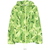 高田贤三(Kenzo)男士运动卫衣多彩绿竹叶印花轻便防风潮牌套头外