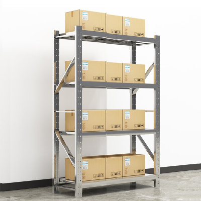 创世人 201不锈钢1.2m货架承重200kg收纳置物架四层仓储超市货架1200*600*2000mm