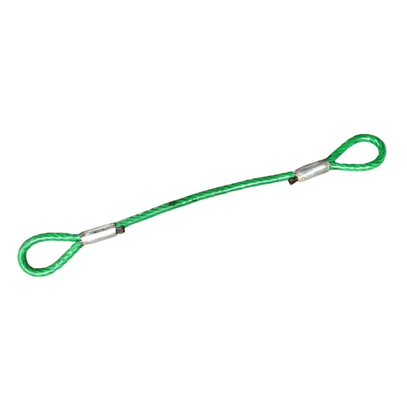 安赛瑞 包塑钢丝绳索具7.5m 光亮包胶涂塑钢丝绳 φ20mm 承重20T 单位:件