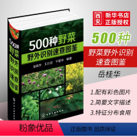 [正版]500种野菜野外识别速查图鉴 岳桂华 化学工业出版社 中医草药材识别图大全生活常识中草药有毒植物识别图集自然科