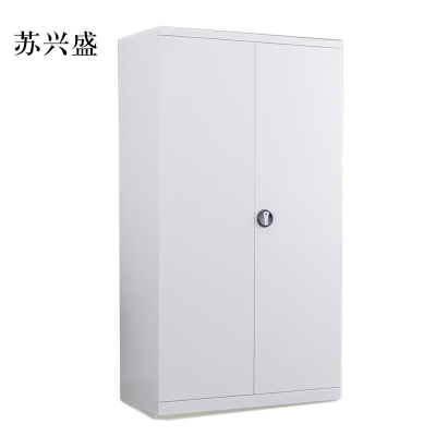 苏兴盛办公柜工具柜加厚铁皮储物柜工厂车间用带抽屉汽修多功能收纳柜通门无网柜灰白色