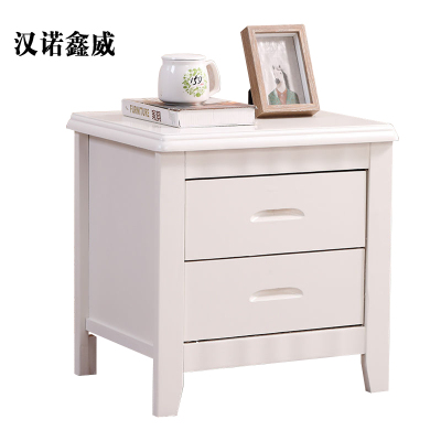 汉诺鑫威床头柜简约现代卧室床边储物柜标准款白色50*41*50cm