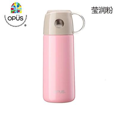 不锈钢保温保冷水杯 学生创意便携水壶男女士时尚茶杯子 FENGHOU 新莹润粉凉水壶