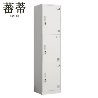 蕃蒂钢制更衣柜三门台