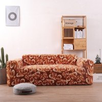 沙发套罩全包萬能套弹力通用型防滑懒人沙发罩皮沙发垫巾全 祥云咖 XL号[一般适合235-300cm](尺寸可以咨询客服)