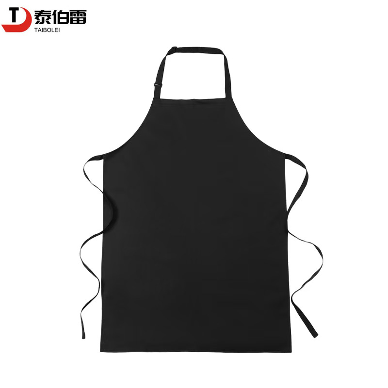 泰伯雷 加大加长防水皮革围裙 黑色 个
